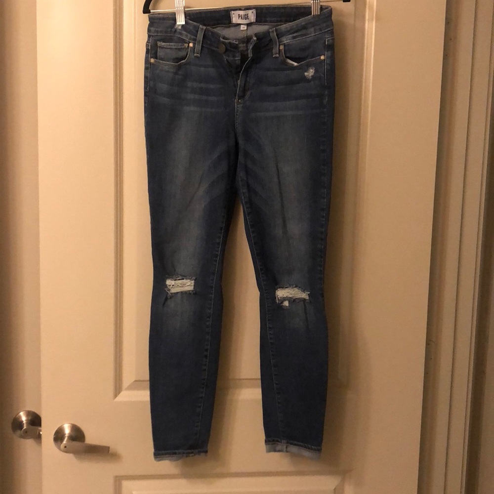 Paige Verdugo Ankle Ripped Jeans